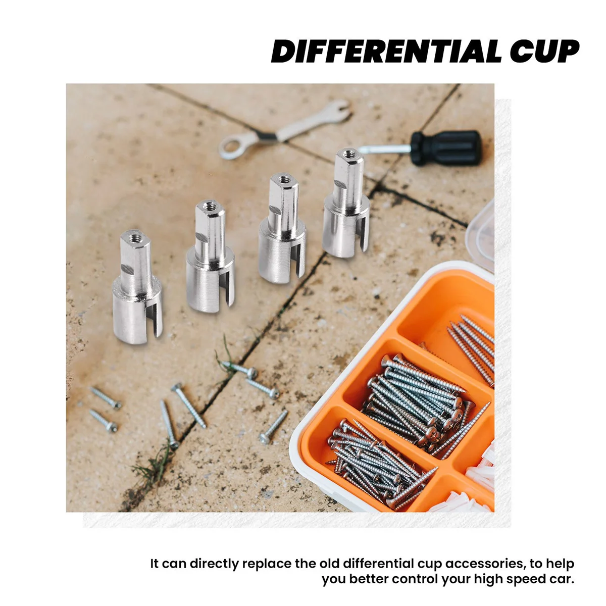 1/14 Remote Control Car Spare Parts Differential Cups Car Accessories Fit for WLtoys 144001 Metal Cup Auto image 4