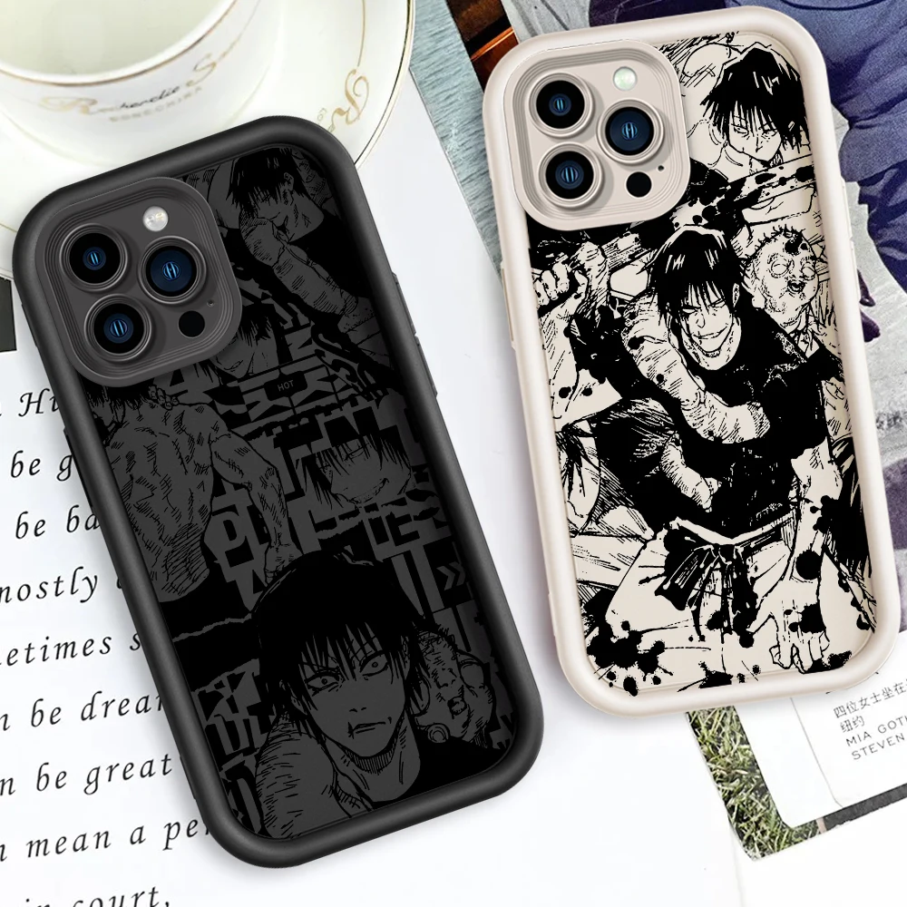 Jujutsu Kaisen Toji Cool Eye Ladder For Apple iPhone 15 14 13 12 11 XS XR X Pro Max Plus Funda Phone Case