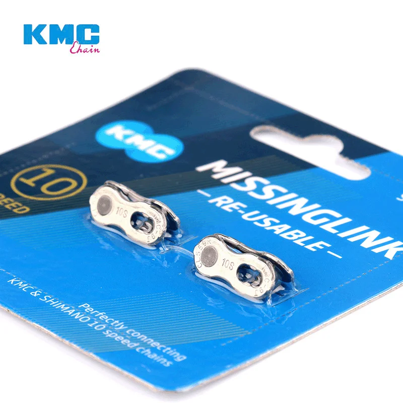 2 Pairs KMC Original Bicycle Chain Links Missing Link Velcro Silver/Gold 6/7/8/9/10/11/12 Speed Bicycle Reusable Chain Velcro