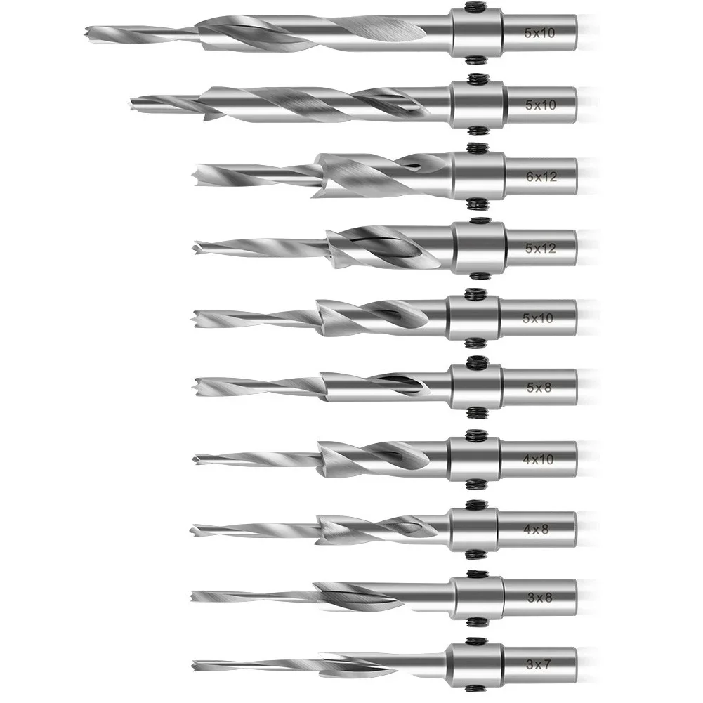 Imagem -02 - Carpintaria Countersink Broca Aço de Alta Velocidade Salada Broca Passo Broca Abridor de Furo Duplo Parafuso Padrão Step 1pc