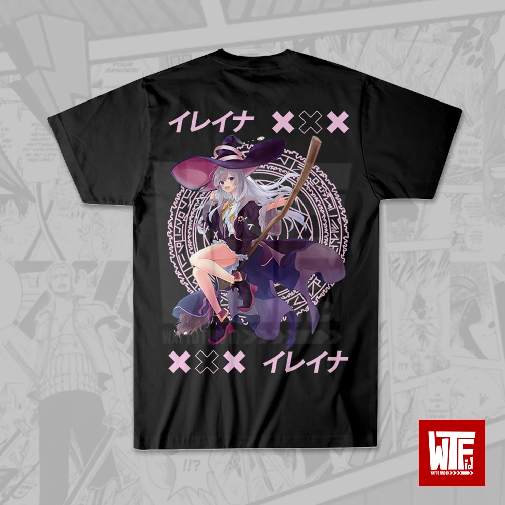 Elaina Majo no Tabitabi T-shirt  Anime T-Shirt Jepang - Streetwear Wibu