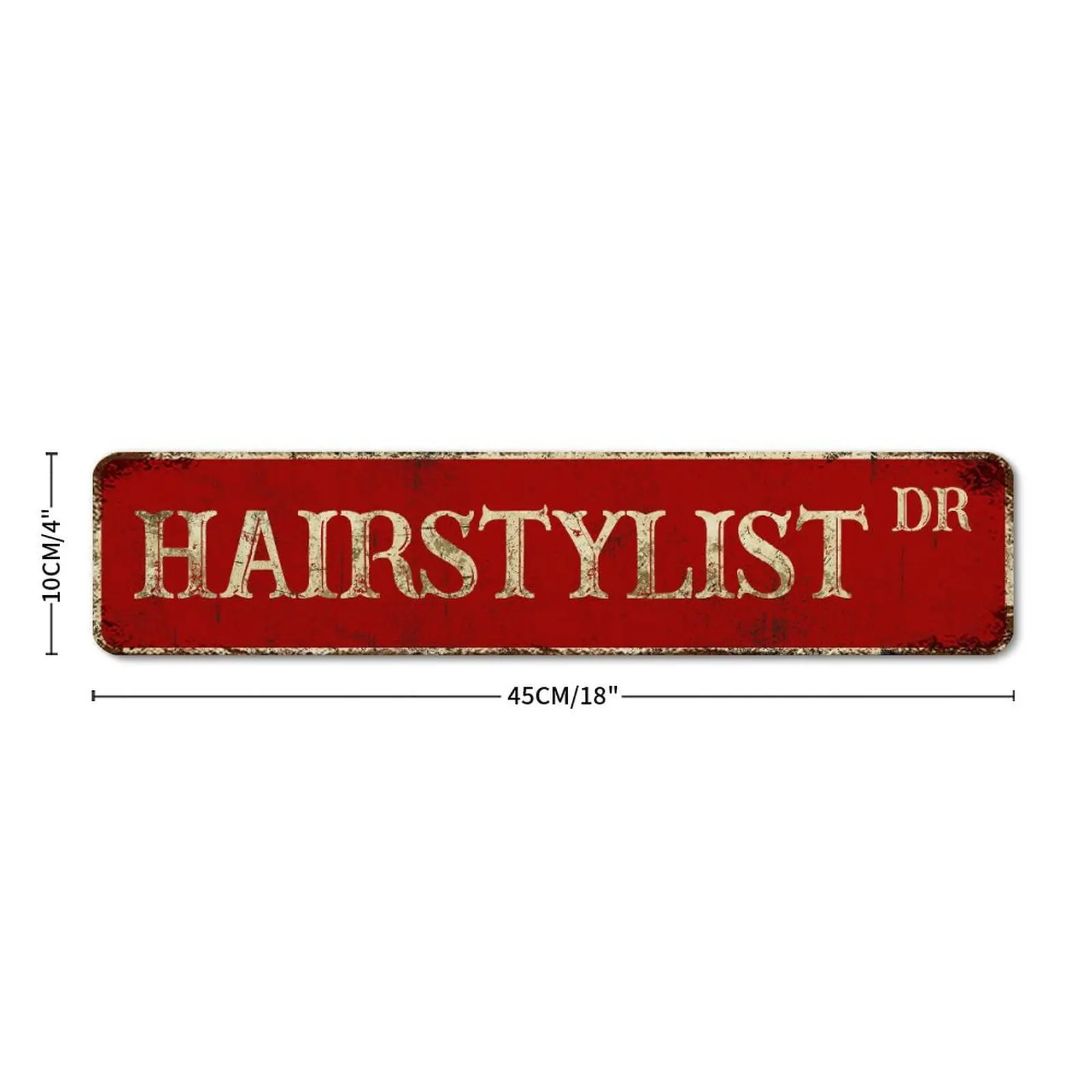 Hairstylist Metal Signs,Hairstylist Sign,Barber Shop Wall Decor,Hairstylist Gift,Red,Metal Signs Vintage for Bedroom,Retro Metal