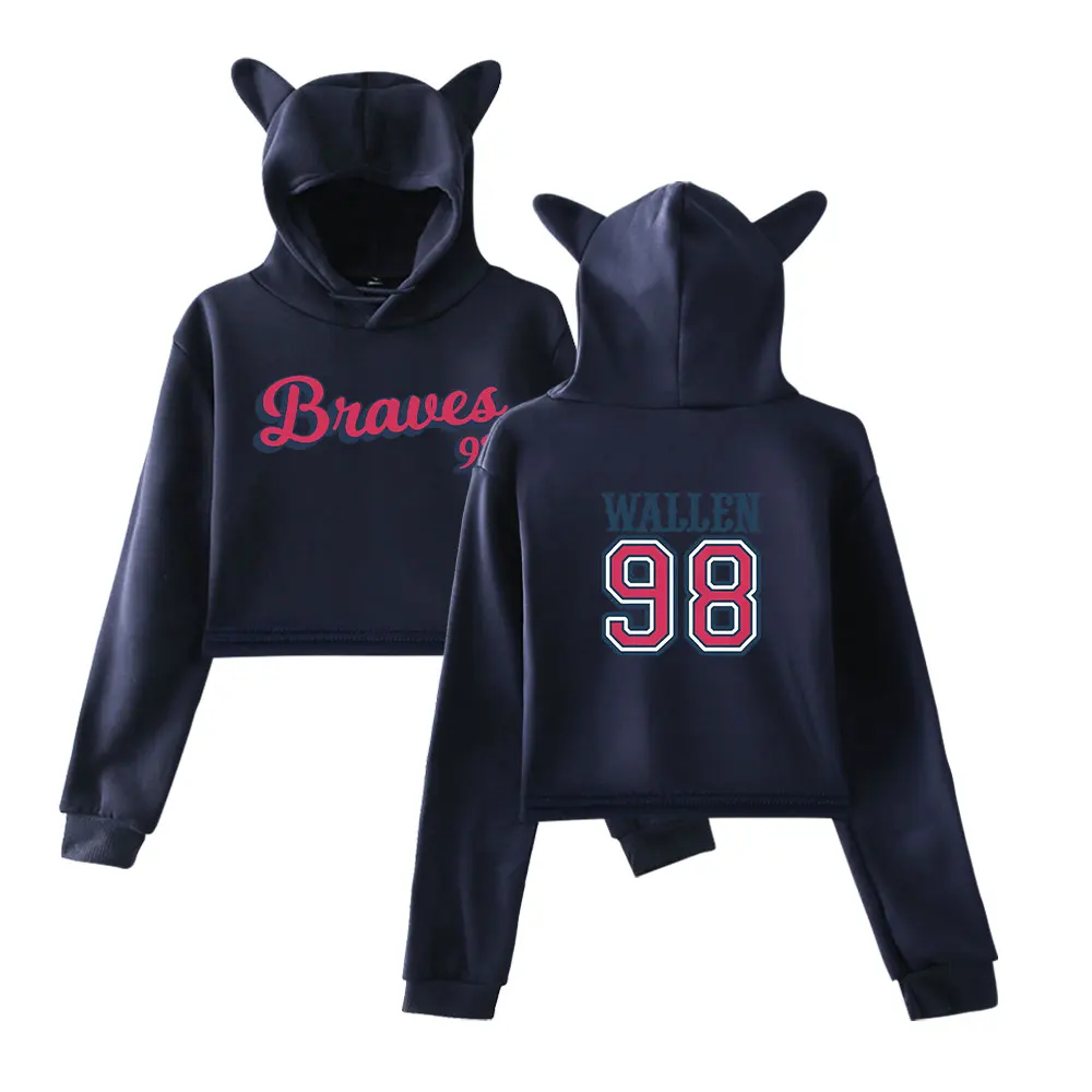 morgan wallen 98 Braves  hooded sweatshirt for women one thing at a time tour  kawaii car ear music fans hip hop hoodies