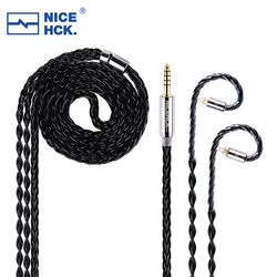 NICEHCK BlackCat Ultra 8 Strands Zinc Copper Alloy Oil Soaked HiFi Earphone Cable 4.4 MMCX 2Pin for ZERO Cadenza LAN tangzu fudu