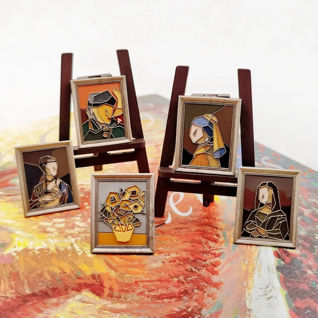 Fire Lacquer Seal Header Multi-Layer Precision Carved Teddy Bear Rose Shaped Relief Painting Series Diy Stamp Copper Header