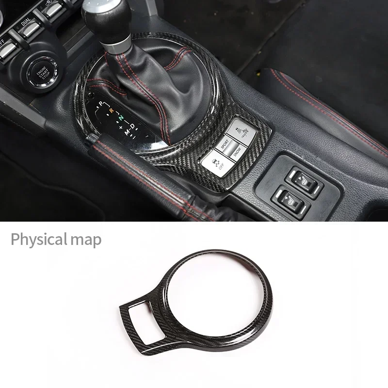 

Car Console Gear Panel Interior Styling Trim Frame For Toyota 86 Subaru BRZ 2012-20 Car Accessories Real Carbon Fiber Decorative