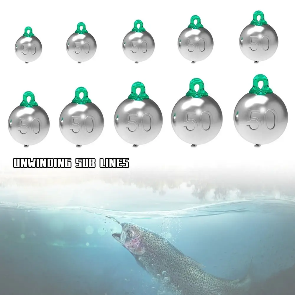 5PCS 2g-16g Fishing Lead Sinkers Concave Bottom Carp Fishing Fishing Weight Anti Hanging Bottom Tapering Style