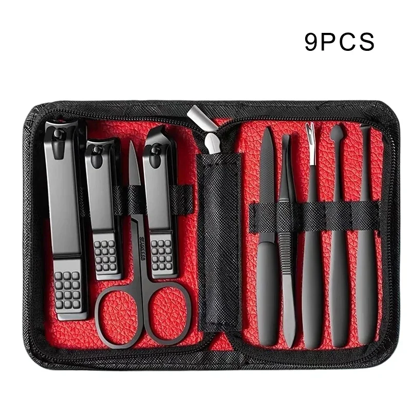 9/40 pièces en 1 ensemble de manucure ensemble d'outils de pédicure Kit de toilettage des ongles pour femmes hommes, Kit de manucure des ongles Kit de soins des mains des pieds