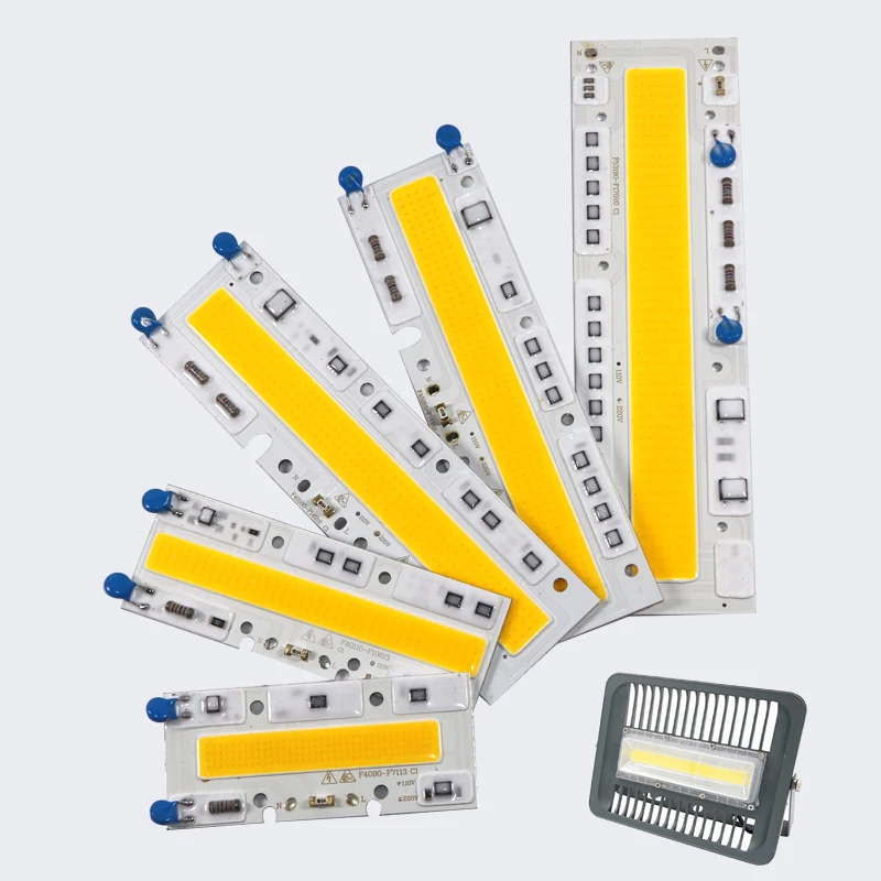 5pcs/lot Intelligent IC LED COB Chip Lamp 30W 50W 70W 100W 120W 150W AC110V 220V Smart IC Fit For DIY LED Flood Light