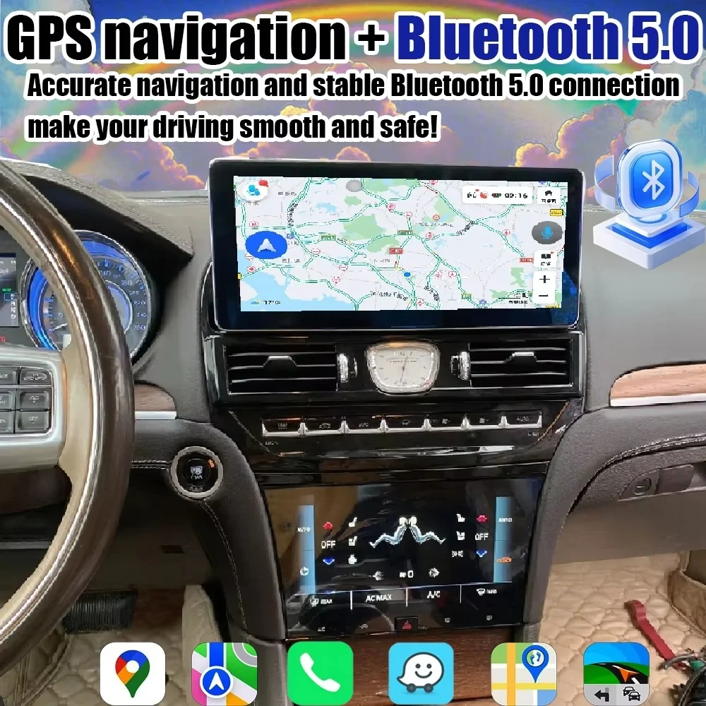 

Android AUTO For Chrysler 300 300C 2011-2023 Car Radio Multimedia Player Stereo Upgrade Dual Touch Screen 4G WiFi Carplay bt
