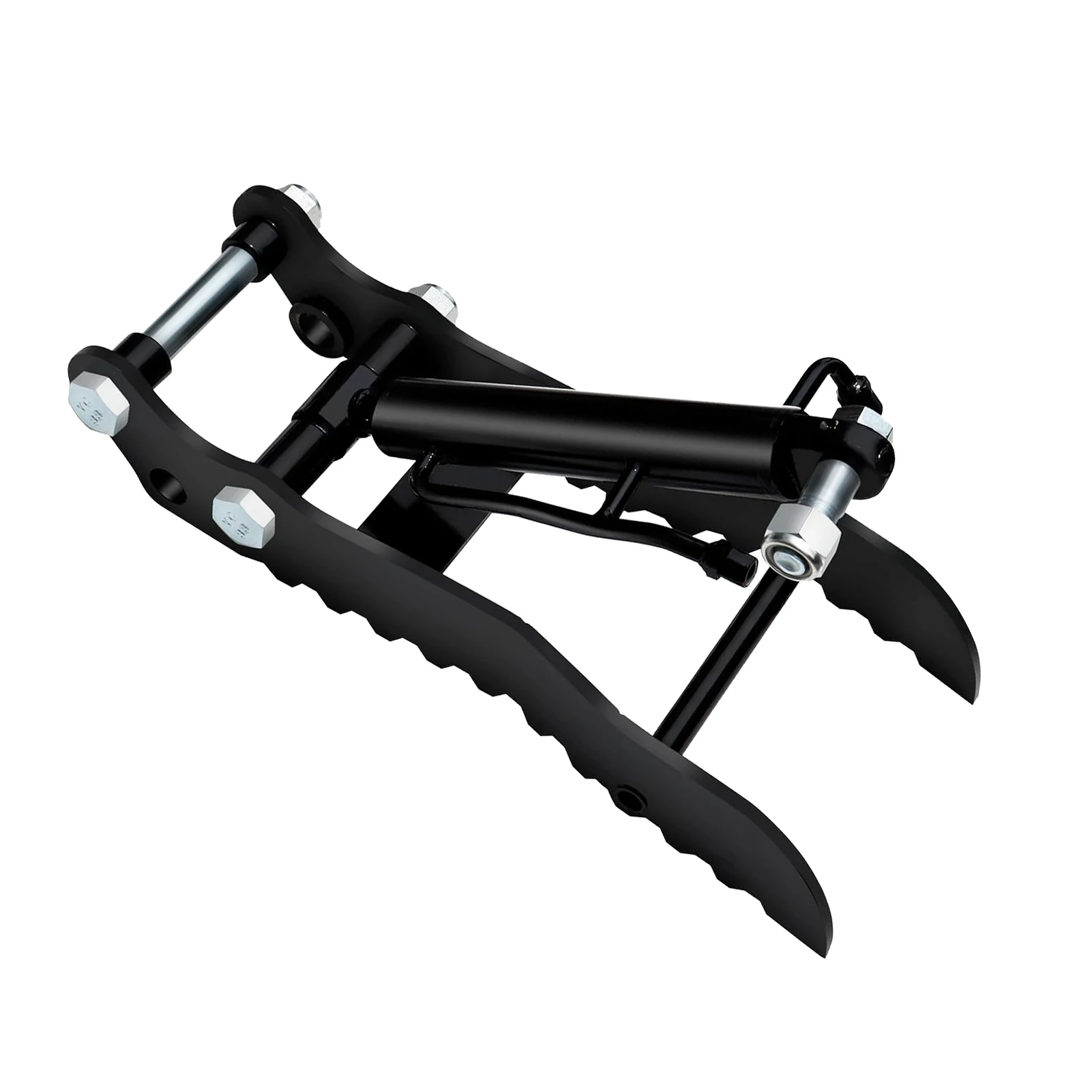 Hydraulischer Daumenclip aus Mn-Stahl, Minibagger, Einzelloch, hydraulischer Daumenclip mit 2 Stück M14-Schlauch