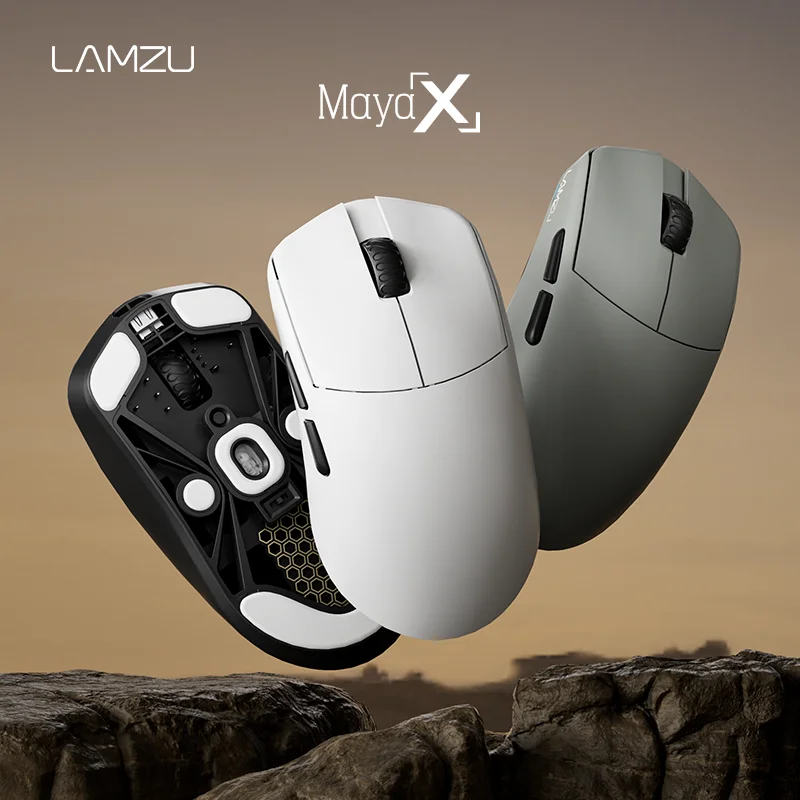 LAMZU MAYA X ゲーミングマウス (8K ドングル付属、Web ドライバー対応