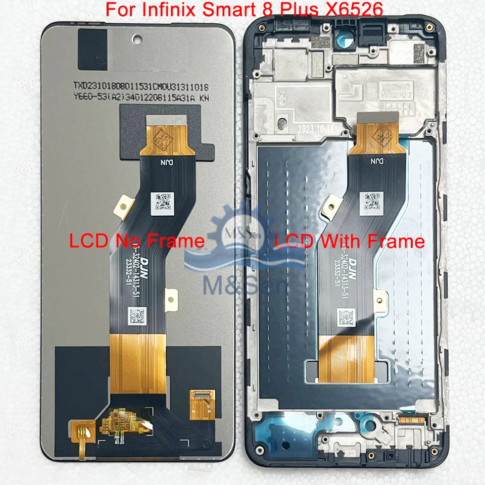 Quadro da tela do LCD Painel de toque, Infinix Smart 8 Plus, X6526
