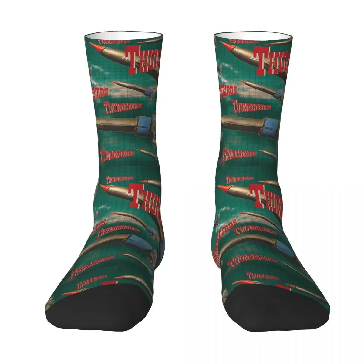 Thunderbirds 1, Spaceship, Officially Licensed Fan Art Socks Harajuku High Quality Stockings All Season Long Socks Accessories