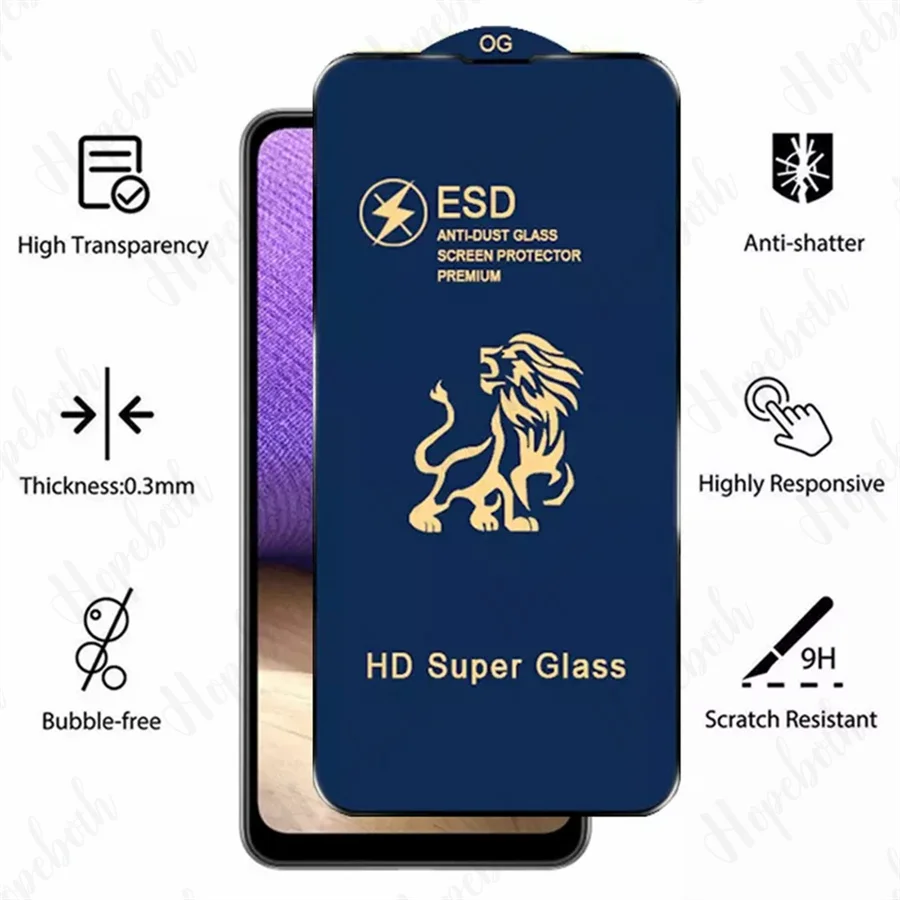 100pcs ESD Premium Full Screen Cover Anti-dust Anti-static HD Super Tempered Glass For iPhone 14 15 13 12 11 Pro Max X XR XS