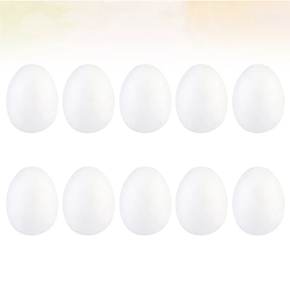 ไข่โฟมสำหรับงานประดิษฐ์ 50 ชิ้น ขนาด 6 ซม. สำหรับงาน DIY ระบายสี ทนทาน ใช้ในงานปาร์ตี้อีสเตอร์ อุปกรณ์สำหรับเด็กอนุบาล ของตกแต่งรูปไข่ งานประดิษฐ์รูปไข่