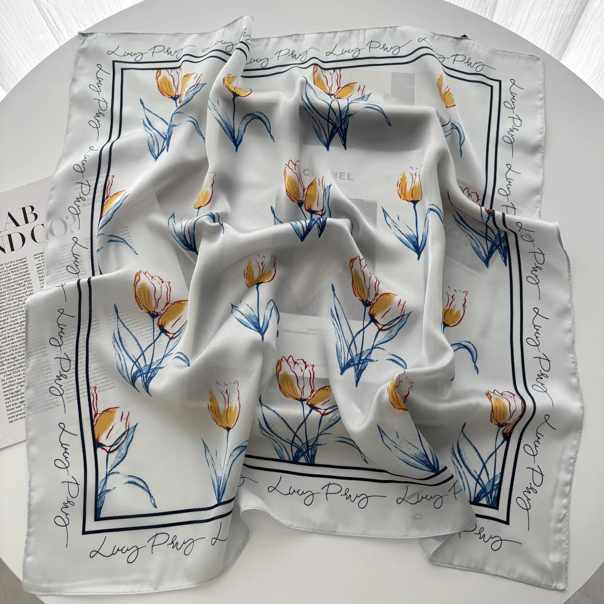 1PC Solid Color Square Scarf Women Luxury Beach Scarf Fashion Lady Hair Head Bandana Wraps Female Neckerchief Hijab Shawl