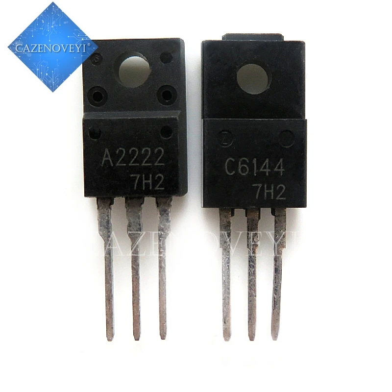 2 stks/partij 2SA2222 2SC6144 TO220F 1 stks A2222 + 1 stks C6144 TO220 Op Voorraad