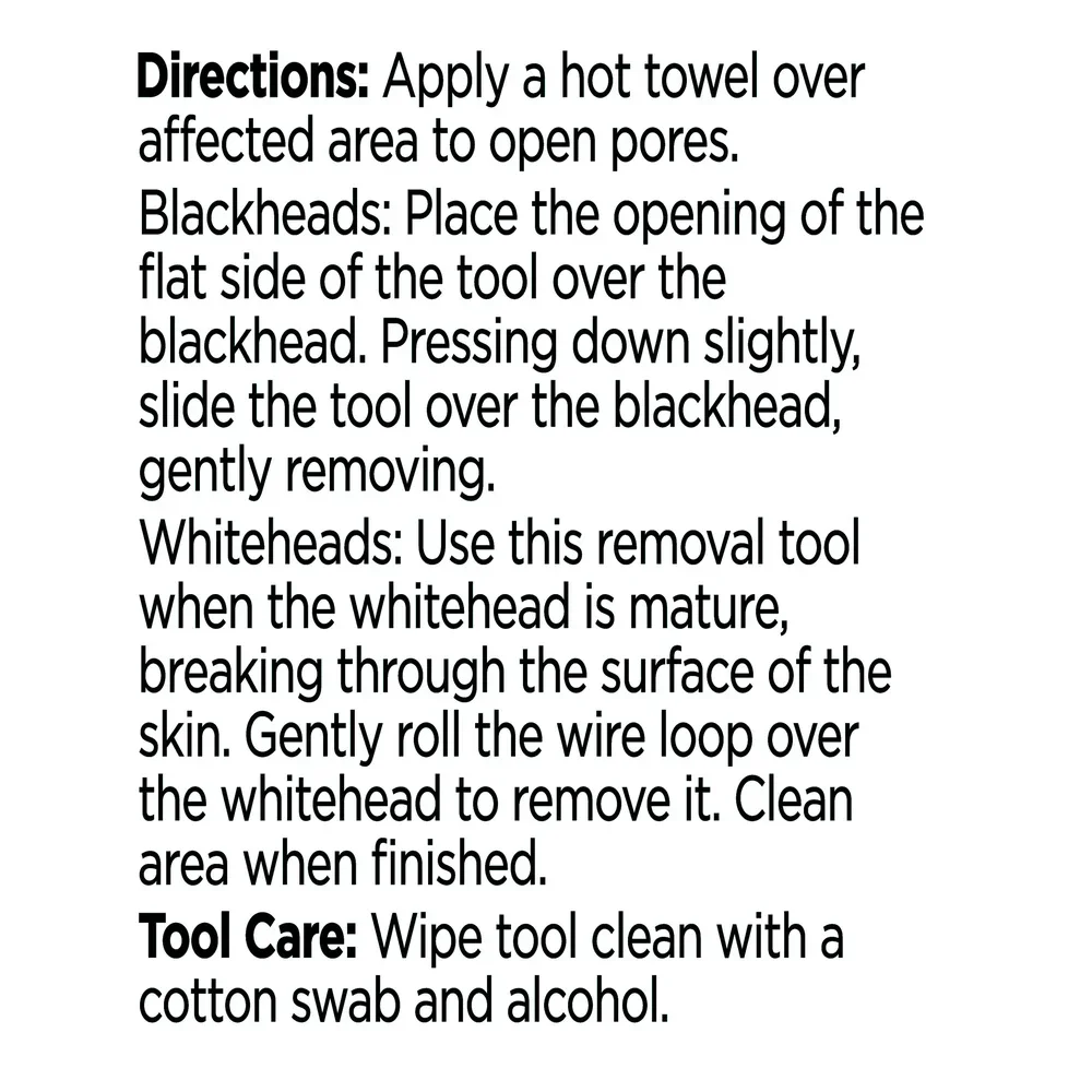 Zestaw 3 narzędzi ze stali nierdzewnej do usuwania wyprysków, dwustronny ekstraktor zaskórników i pryszczy, teksturowany uchwyt, bezpieczny i skuteczny w pielęgnacji skóry.