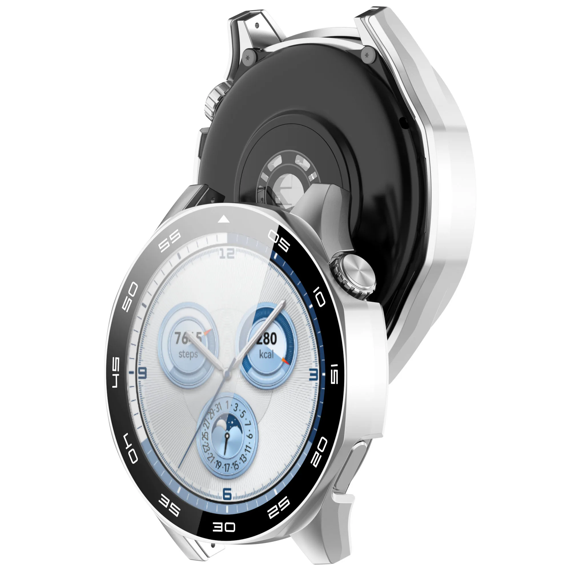 Hülle für Huawei Watch GT 5/GT5 Pro 46 mm, gehärtetes Glas, Displayschutzfolie und harter PC-Schutzstoßstange, Huawei GT5 Cover-Zubehör – Detail 25