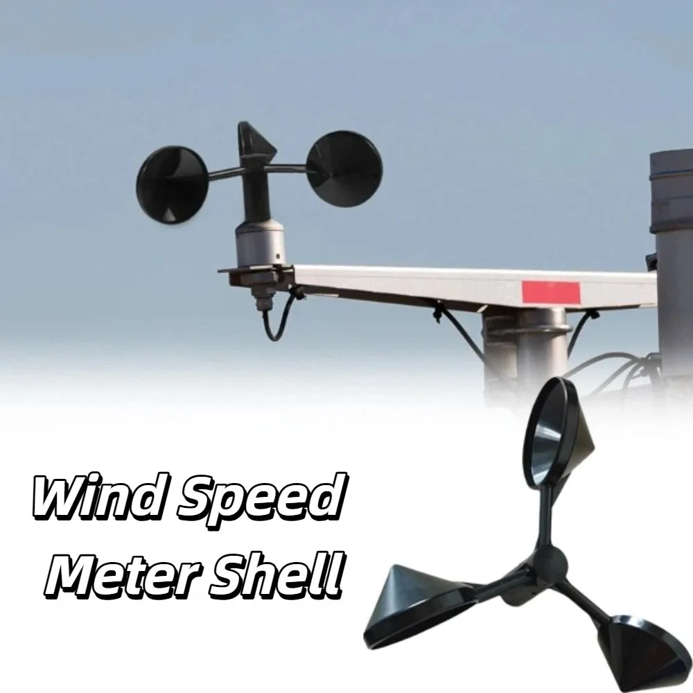 3-Cup Design Anemometer Housing Wind-Speed Monitoring Wind Direction Sensor Wind Part Shell 3-Cup Shell Wind Measurement Device