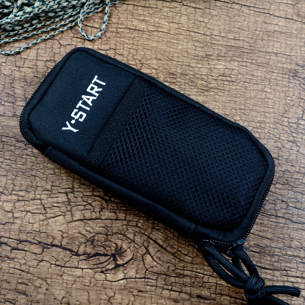 Y-START Knife Sheath Multifunctional Nylon Pouch Khaki Brown for Knife EDC Carrying MP02