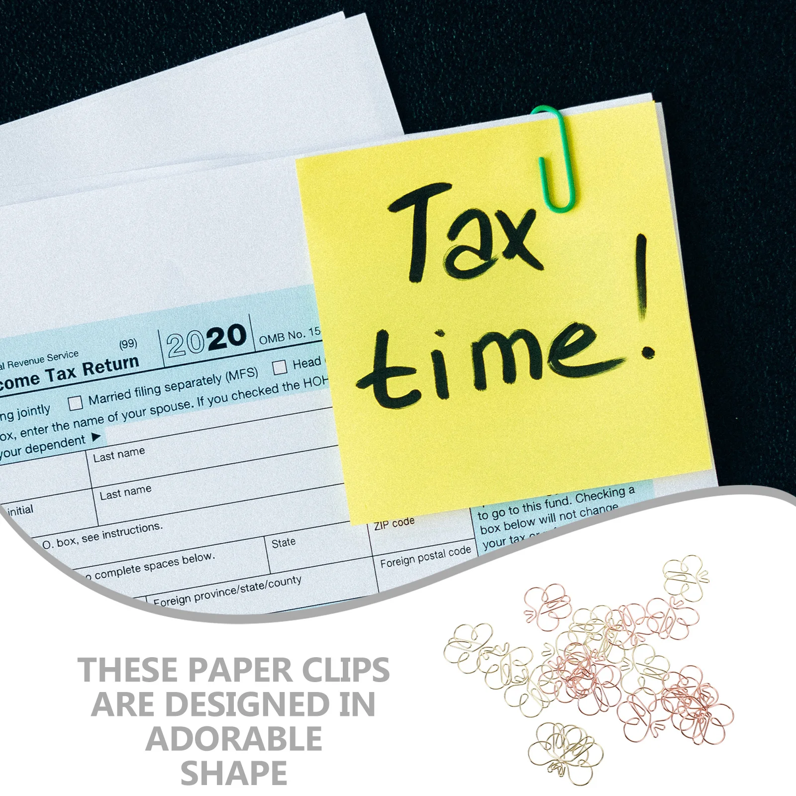 

20Pcs Creative Shaped Metal Paper Clips Zinc Alloy for Office Documents Paper Clip Fun Unique File Clips