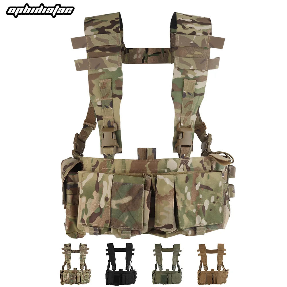 

OphidianTac Training Hunting Vest Molle Magazine Carrier Pouch Multifunctional Outdoor Hunting Gear for CS Airsoft Paintball