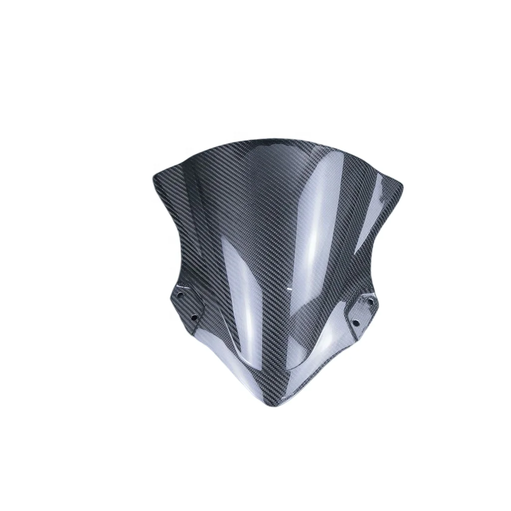 

Motorcycle Carbon Fiber Front Windshield for Ninja 400 2019