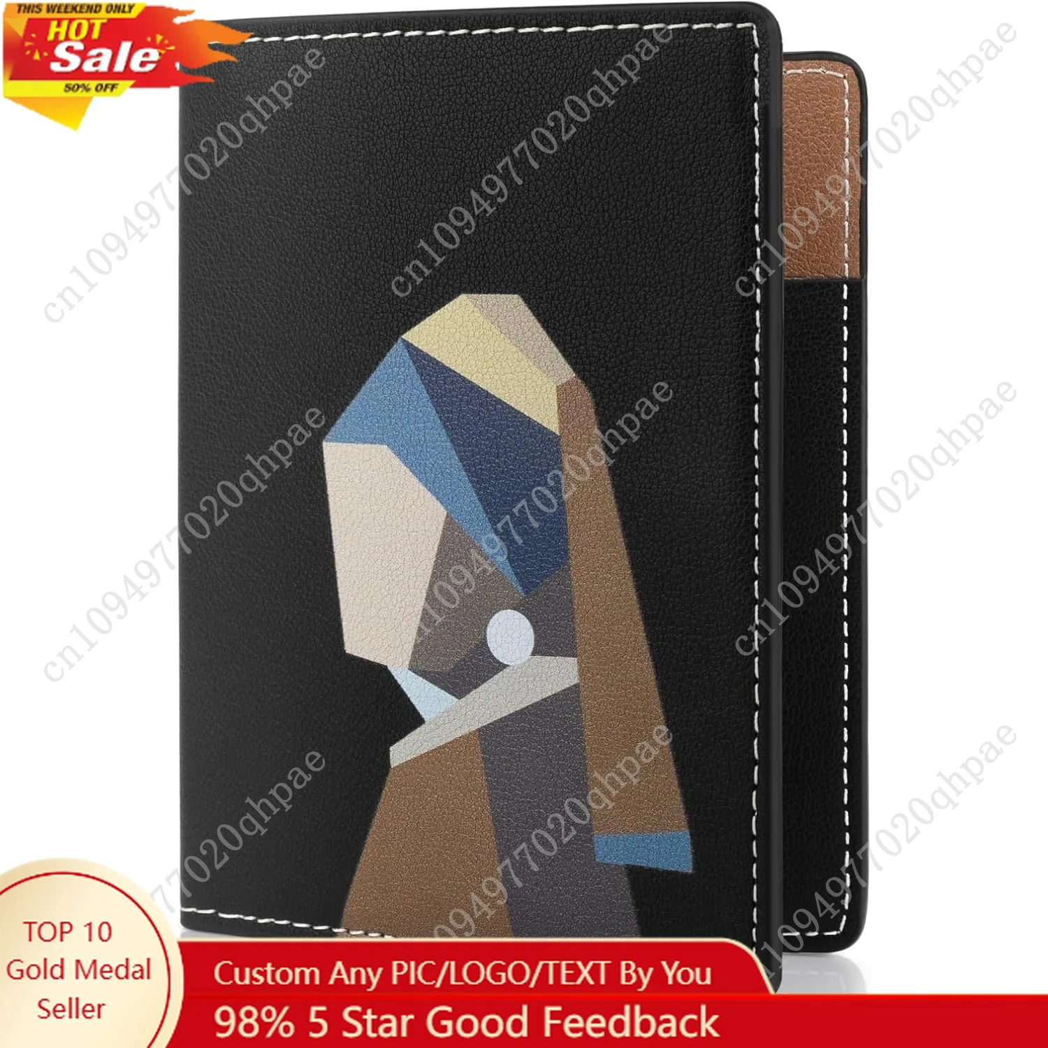 

Lychii RFID-blocking Passport Holder Cover, Slim PU Leather Passport Wallet for Travel, 5.7" x 4.1"