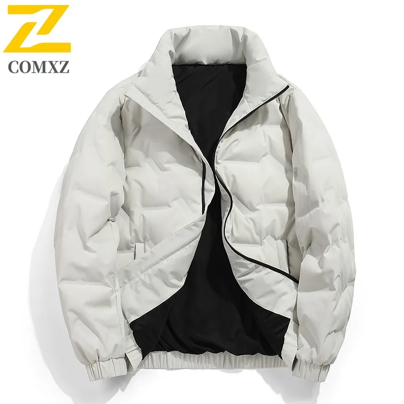 COMXZ سترة مبطنة جديدة عالية الجودة متعددة الاستخدامات دافئة خفيفة الوزن ثلجي باركر معطف السفر مريحة أسفل سترة ملابس للرجال #1