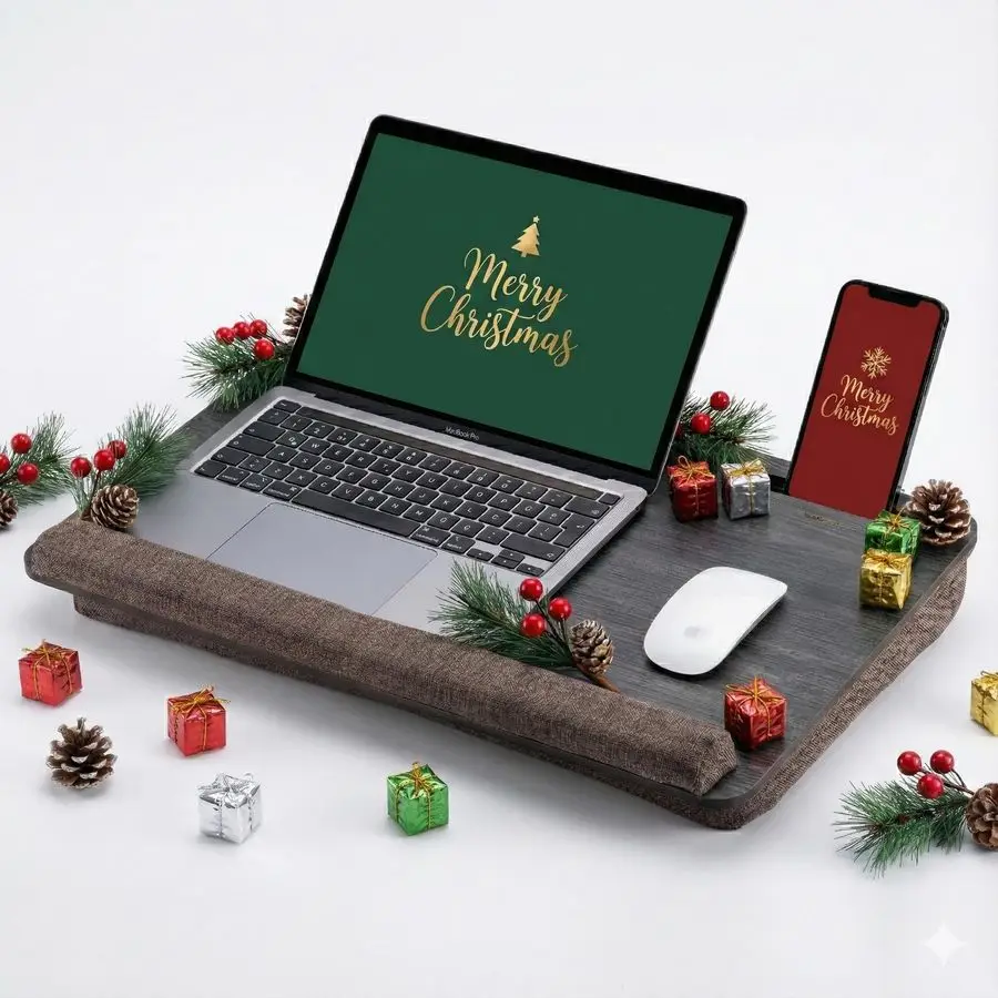 

Laptop Desk Lapdesk with Cushion, Laptop Stand for Bed, Lap Desk for Laptop and Lap Desk for Bed, Portable Desk for Lap top, Not