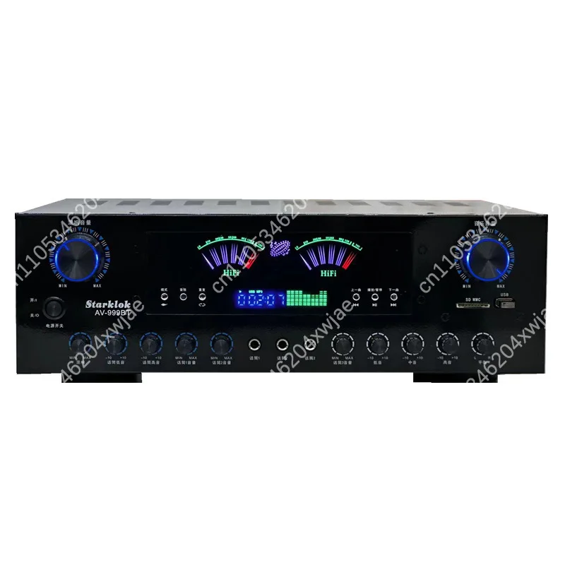 1200W High Performance 7 Channel Bluetooth Amplifier 8-Tube Design High Power for Immersive Audio