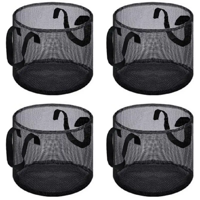 

【HAPPY】Aquatic Plant Pots 4PCS Mesh Pond Plant Baskets, Reusable Large Pond Planting Bag Water Lily Growing Container Aquaticspl