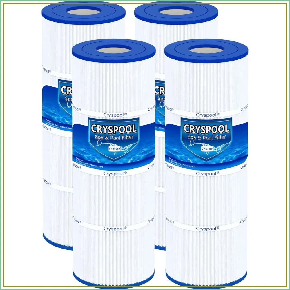 

4-Pack Pool Filter Cartridges, 7x20 Inch, 80 Sq Ft Each, Compatible with CCP320, Clean & Clear Plus 320