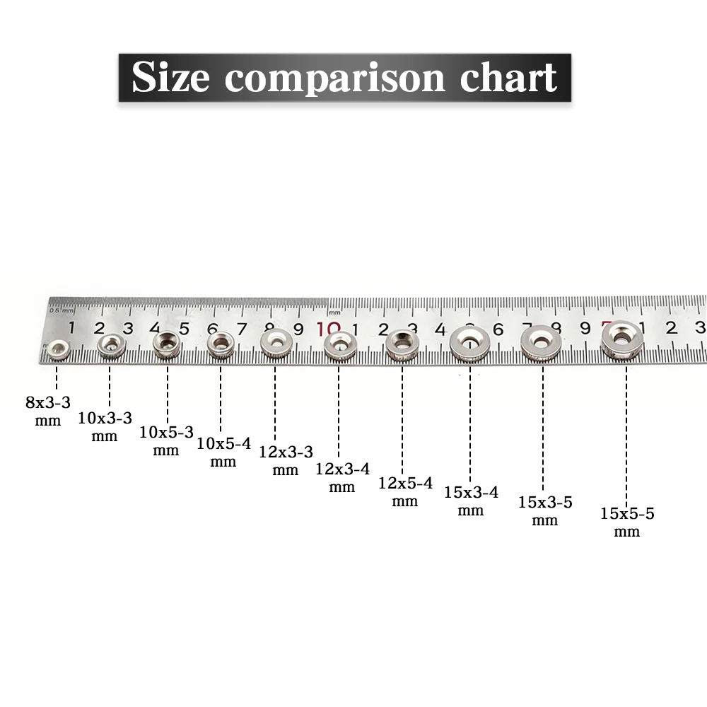 High Strength Round with holes Neodymium Magnet NdFeB  N35 Permanent Powerful Fridge Magnets Imanes Magnetic-iron
