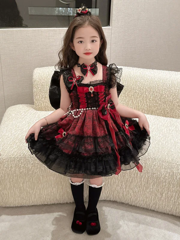 Halloween Kinderkostuum Nieuwe Sle Little Devil Cos k Lolita Dr Prestatiekleding Polyestervezel