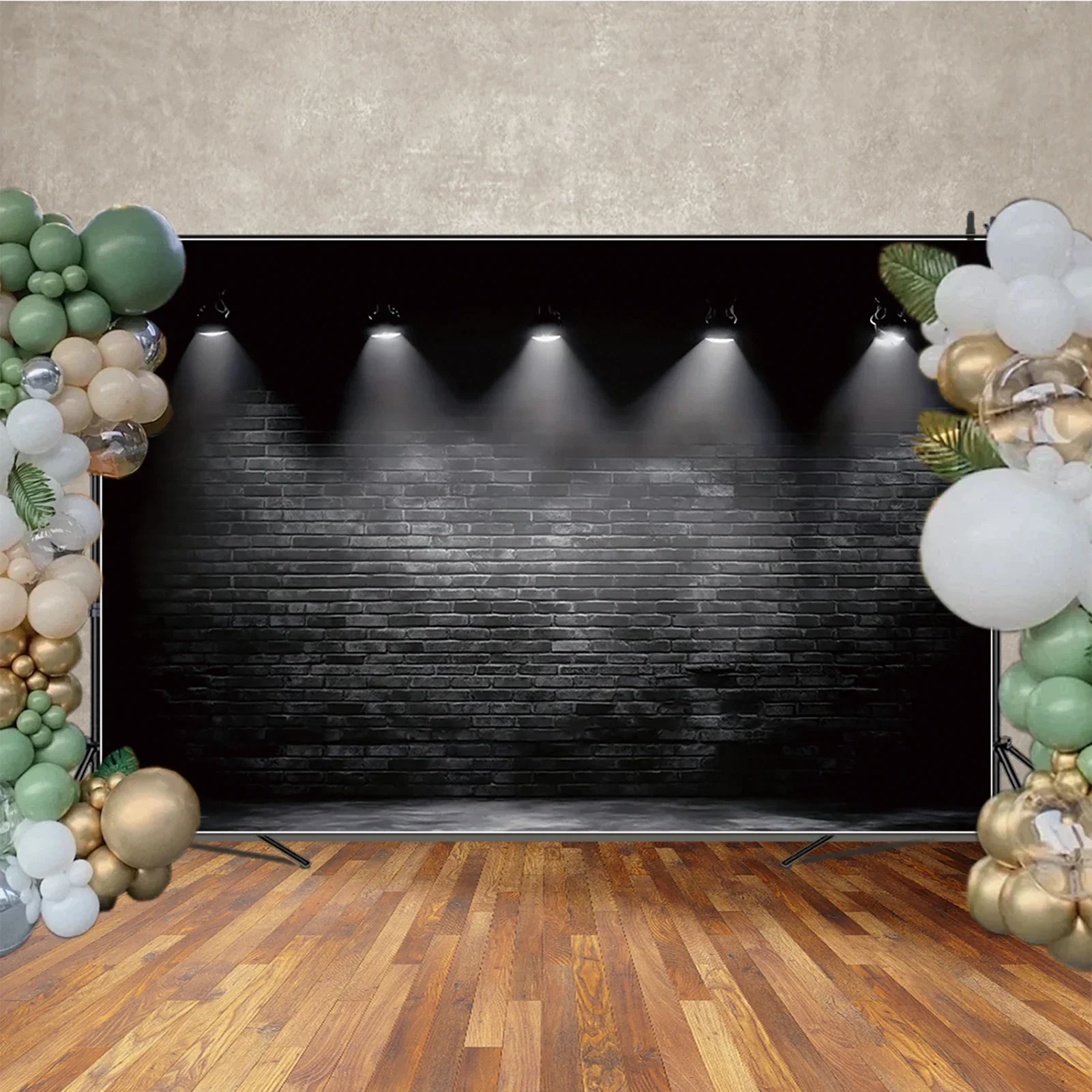 MOON.QG خلفية خلفية الطوب الرجعية للتصوير الفوتوغرافي حفلة عيد ميلاد الديكور الزفاف استوديو خلفية المنتج فوتوزون