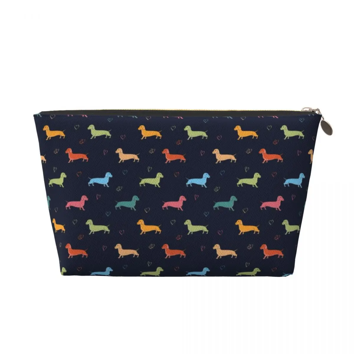 Custom Dachshund Makeup Bag for Women Travel Cosmetic Organizer Fashion Badger Sausage the Wiener Dog Storage Toiletry Bags