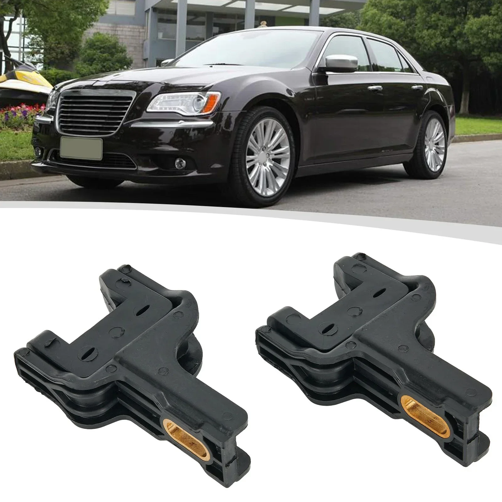 

Radiator Bracket Bracket Insulator Parts Practical Upper Radiator 2x 4596474AD Accessories Black Direct Replacement