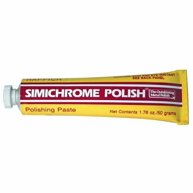 

Simichrome 50g Concentrated Non-Abrasive Metal Polish Cleans Tarnish Oxidation for Jewelry Antique Restoration Tarnish Remover