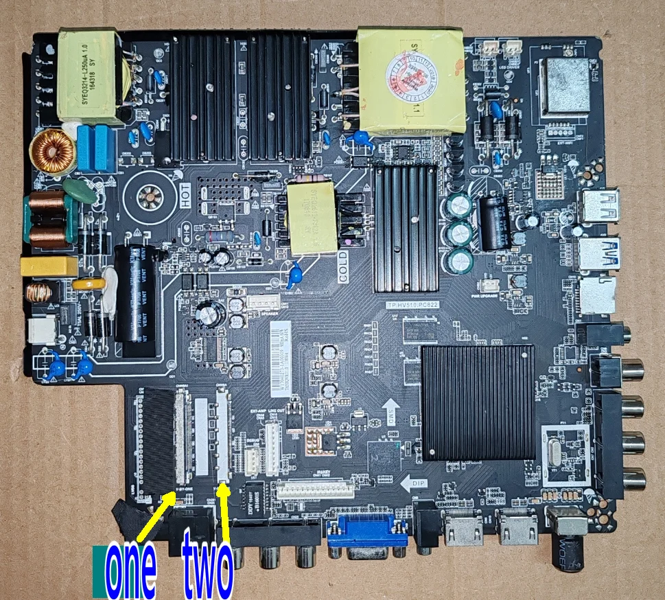 TP.HV510.PC822  138W power WiFi network TV motherboard, 2 types of interface verification
