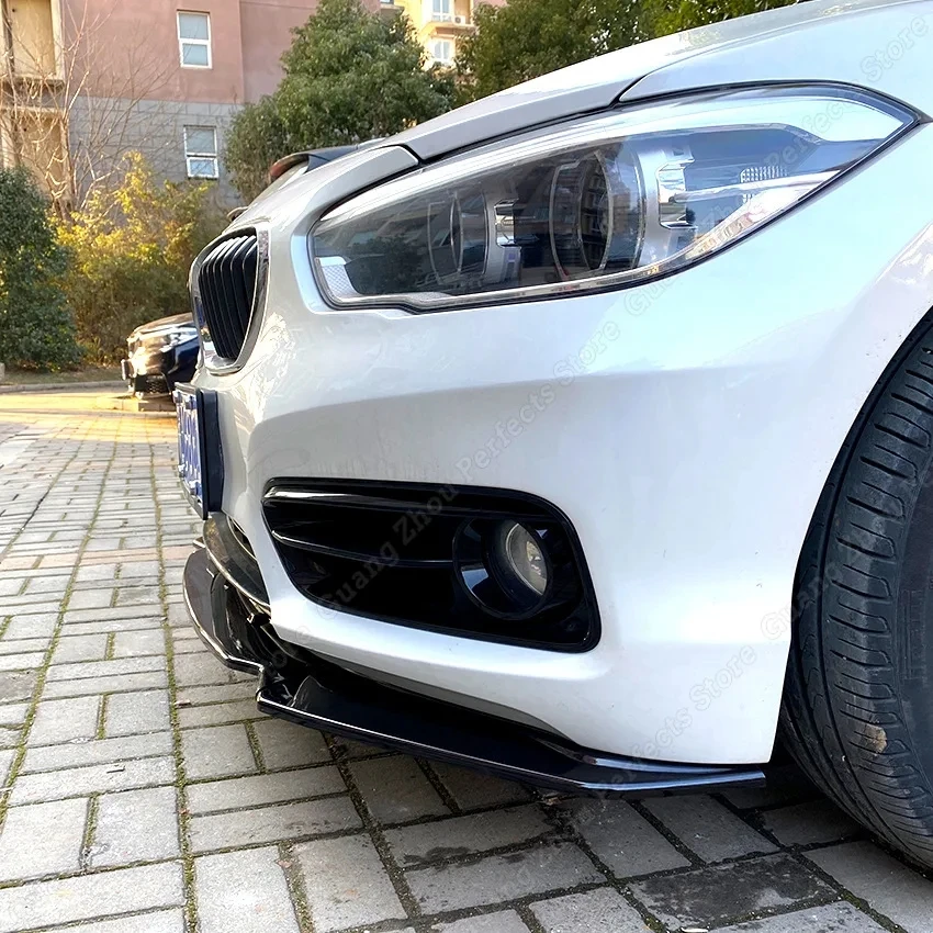 3pcs Car Front Bumper Lip Body Kit Spoiler Splitter PP Bumper Canard Lip Splitter For BMW F20 F21 116i 118i 120i 2011-2019