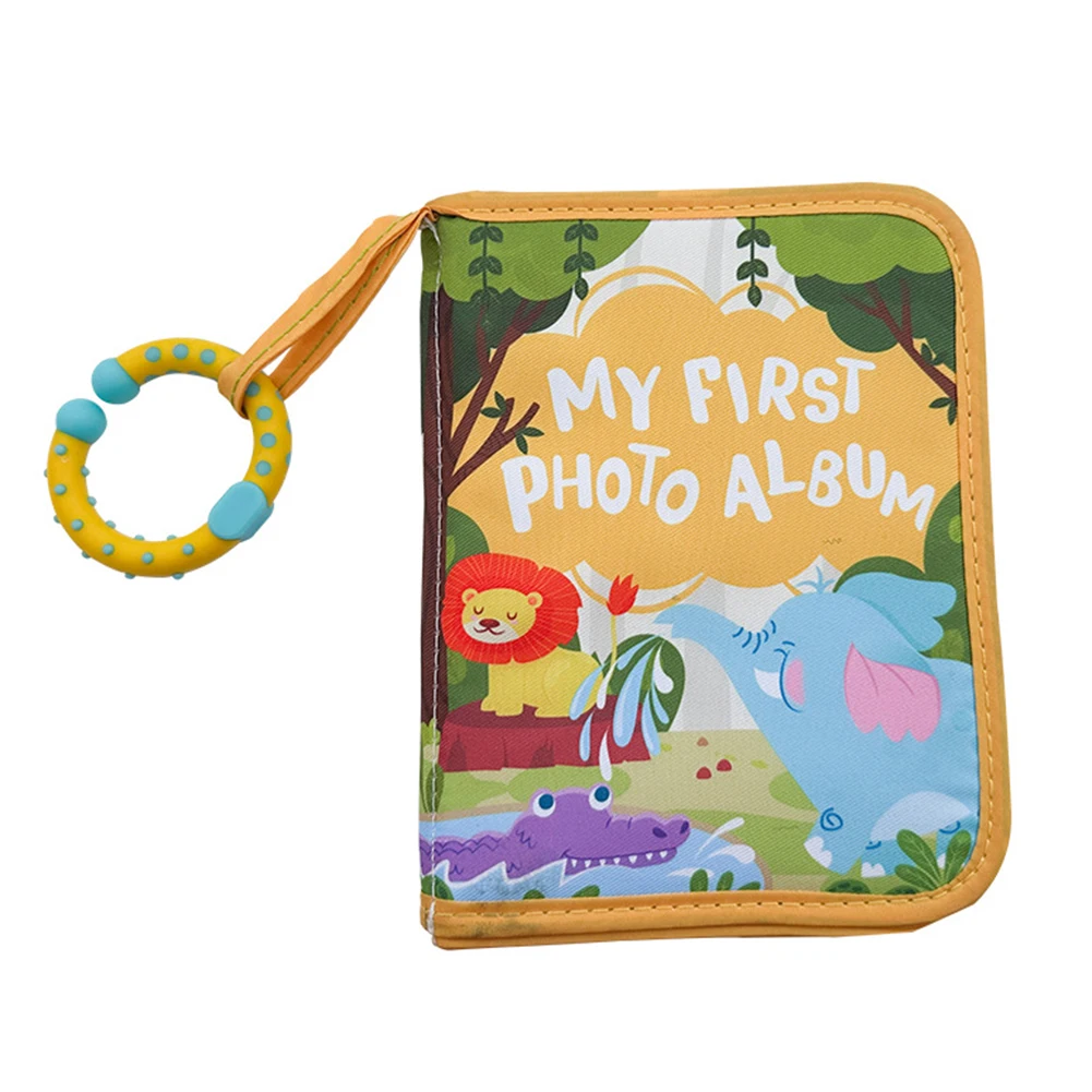 For Playtime Baby Photo Album Interactive Baby Book Baby Memory Book With Photos 14*18cm Baby-safe Material Clear Photo Pockets