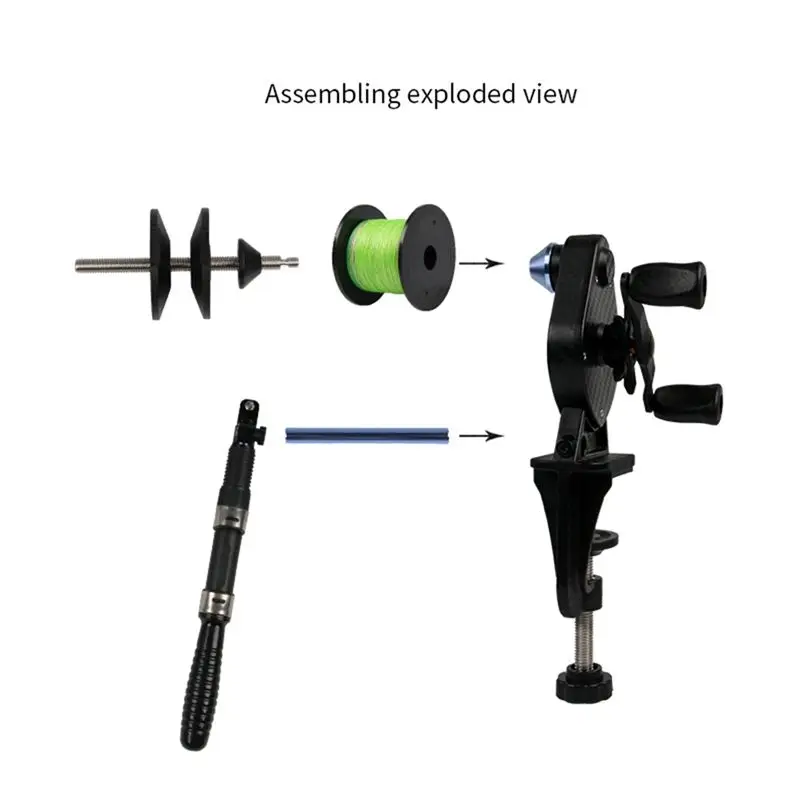 baay-往復式ホイールワインダー-ワイヤーラッパーマシン-釣り糸スプーラー、アウトドア釣り用パーツ