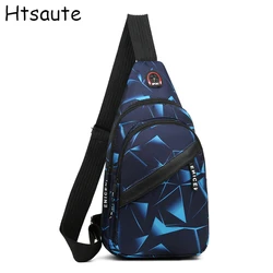 Fashion Men Casual Multifunction Shoulder Bag Travel Crossbody Bag On Shoulder Sling Bag Pack Messenger Pack Chest Bag for Male