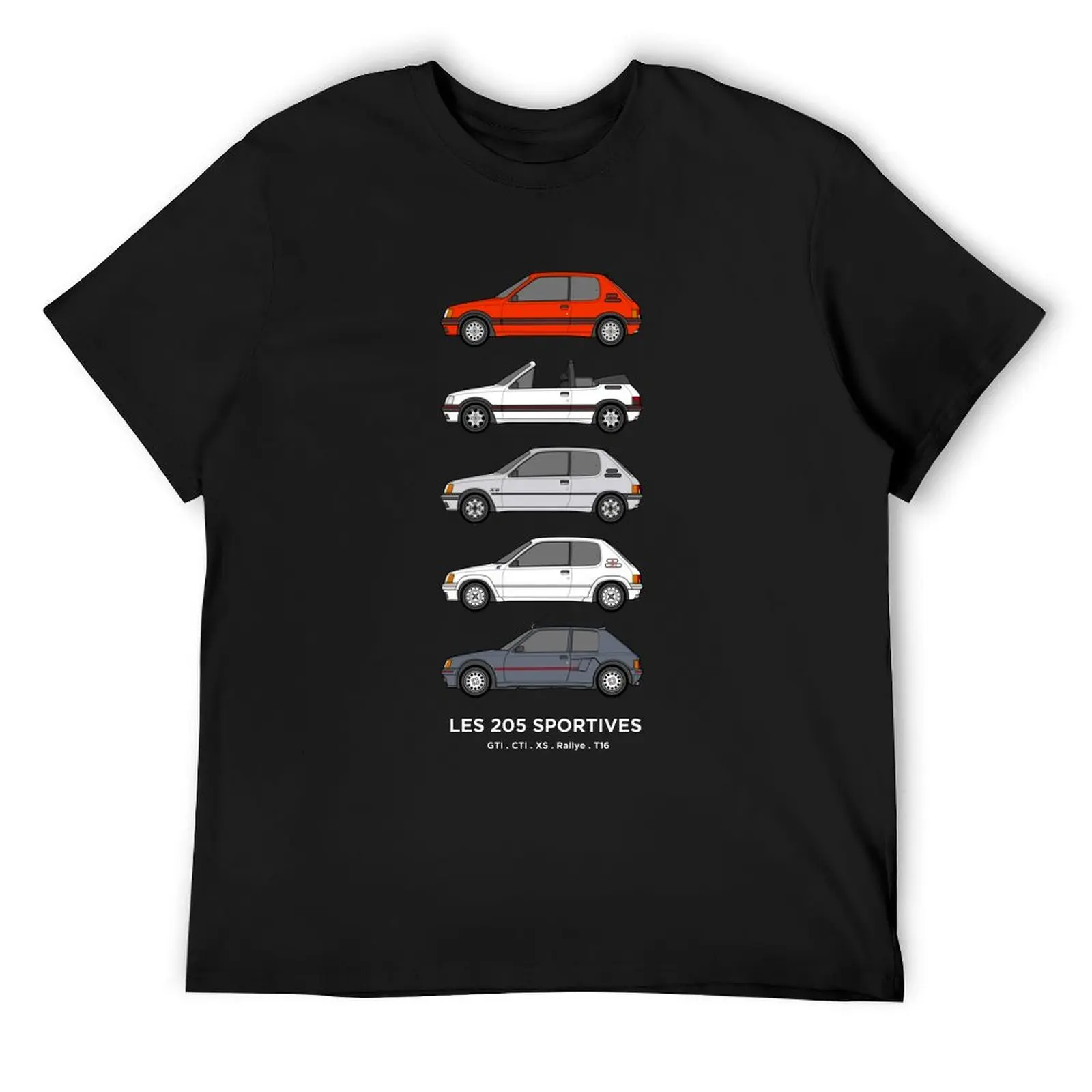 Peu geot 205 Classic car collection T-Shirt baggy shirts sublime heavyweights slim fit t shirts for men