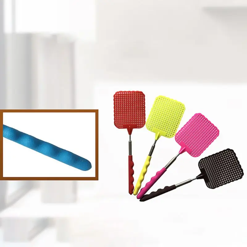 5 pz Allungabile Scacciamosche Prevenire Zanzare Insetti Killer Controllo Dei Parassiti Racchetta Telescopica Strumenti 45BE
