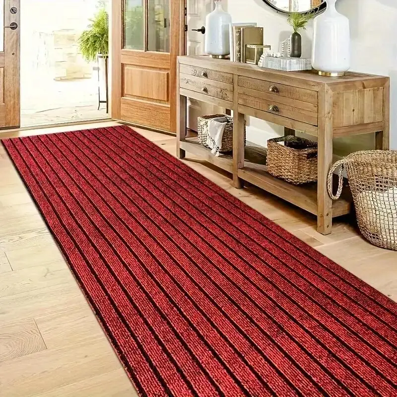 

Soft and Thick Kitchen Mat - Striped Anti slip and Oil proof Floor Mat - Durable Waterproof Carpet - Anti fouling Floor Mat