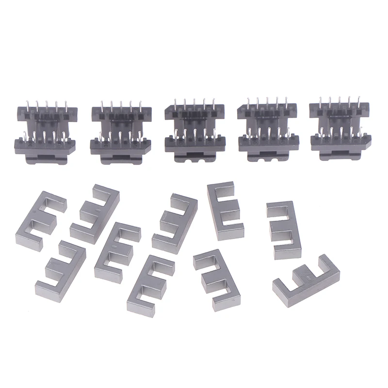 

5Pcs High Frequency Transformer Cores EE19 Core 5+5 Dual Slot Bobbin for Switching Power Supply 〔2025E〕
